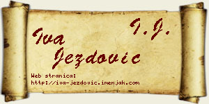 Iva Jezdović vizit kartica